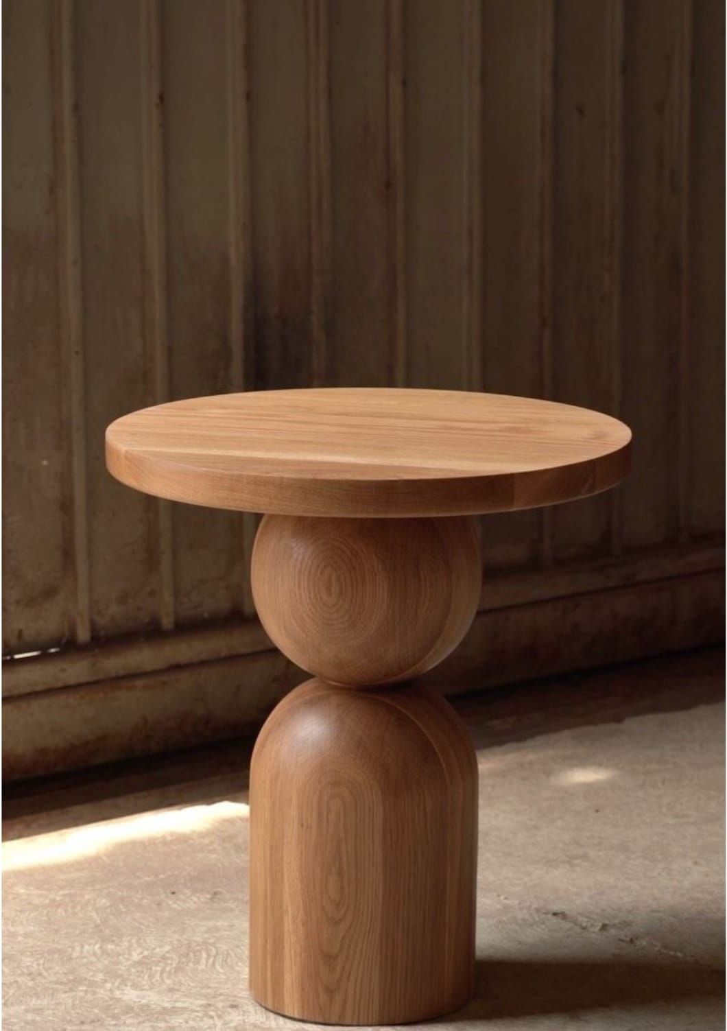 Oak Harmony accent table from Pinakin Handicrafts Jodhpur