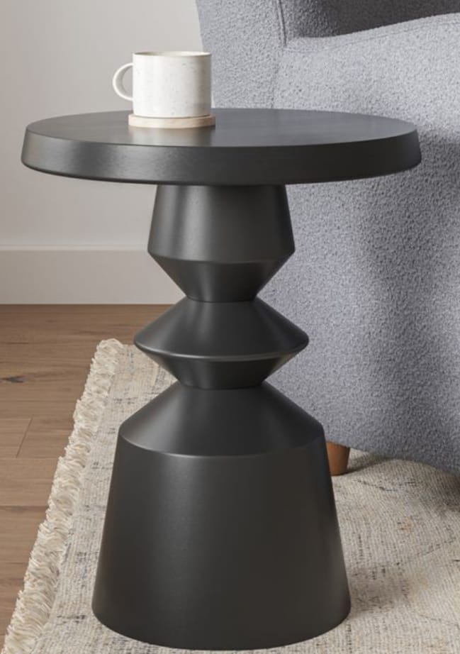 Ebony Modern Side Table