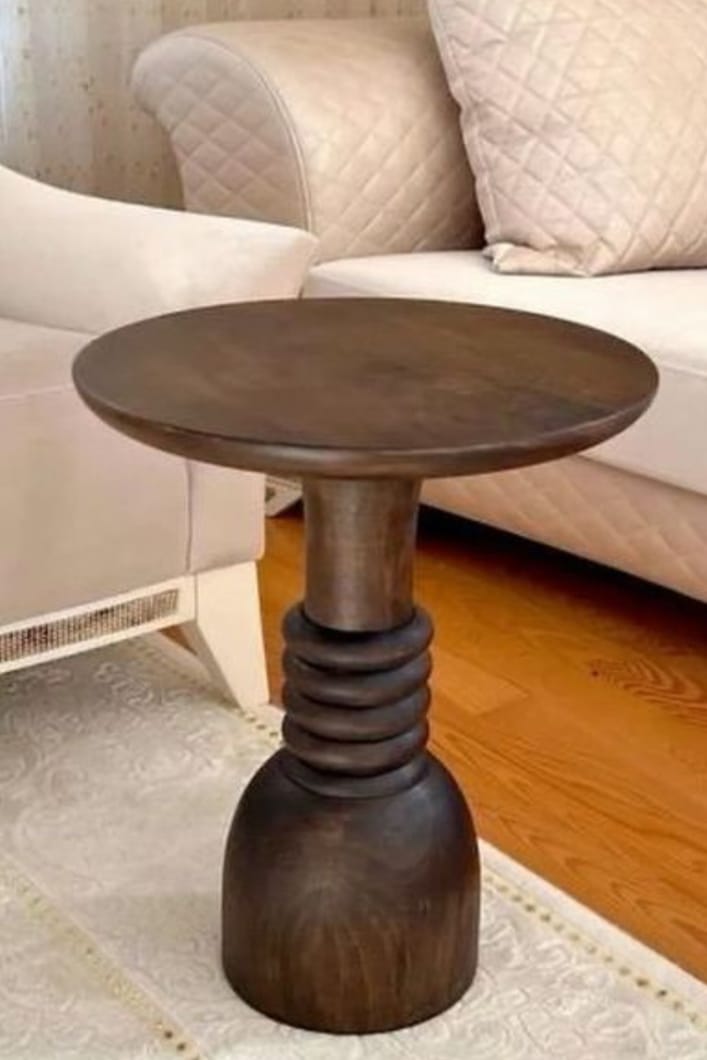 Twisted Spindle Accent Table